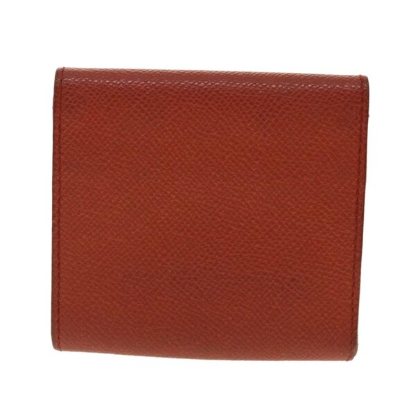 CHANEL Coin Purse Grained Calf Skin Red CC Auth - Picture 2 of 15